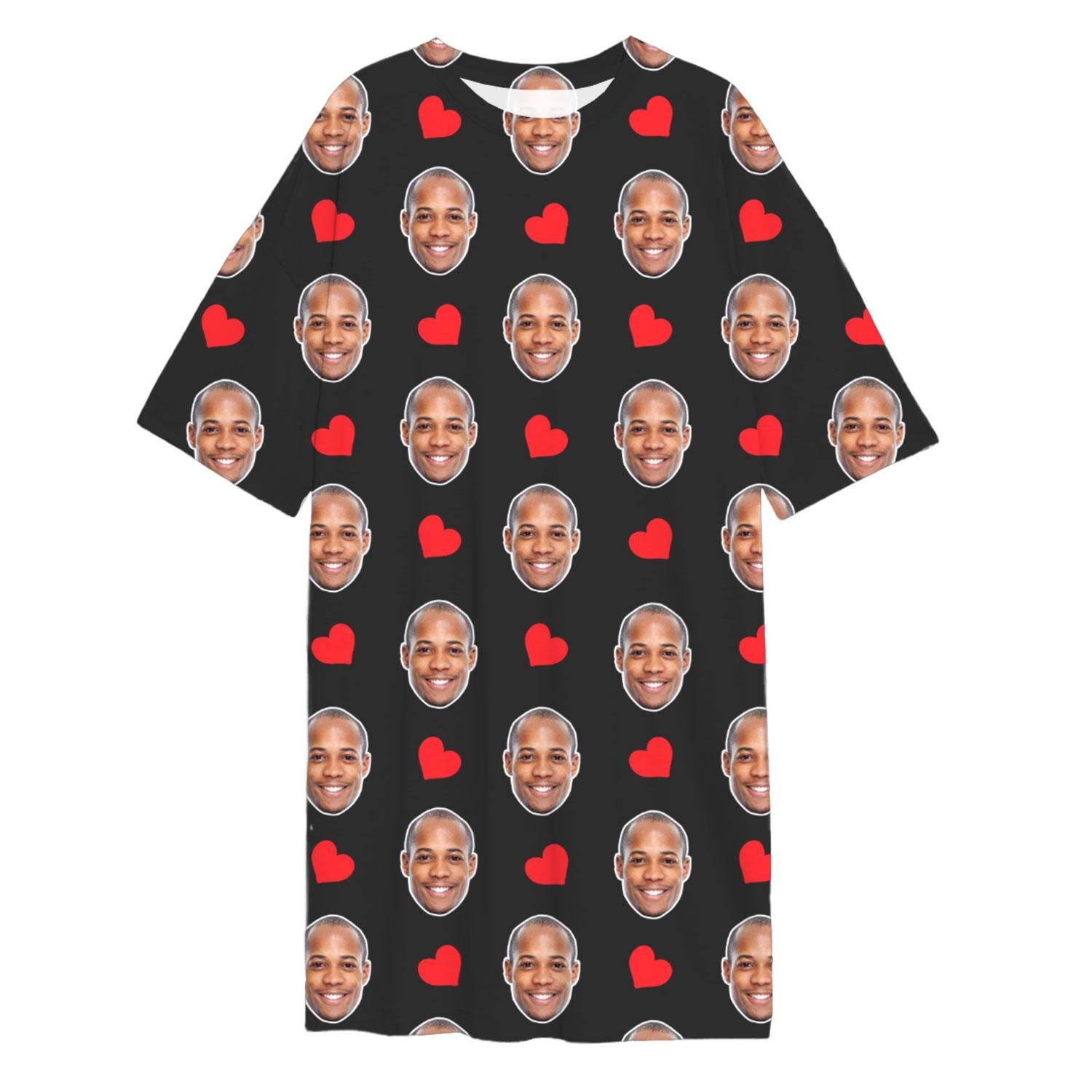 Red Hearts Custom Sleep Tee