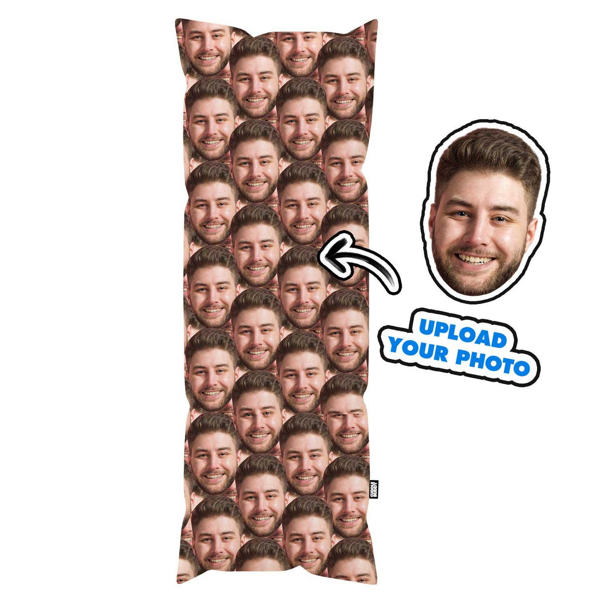 Face Mash Custom Body Pillow