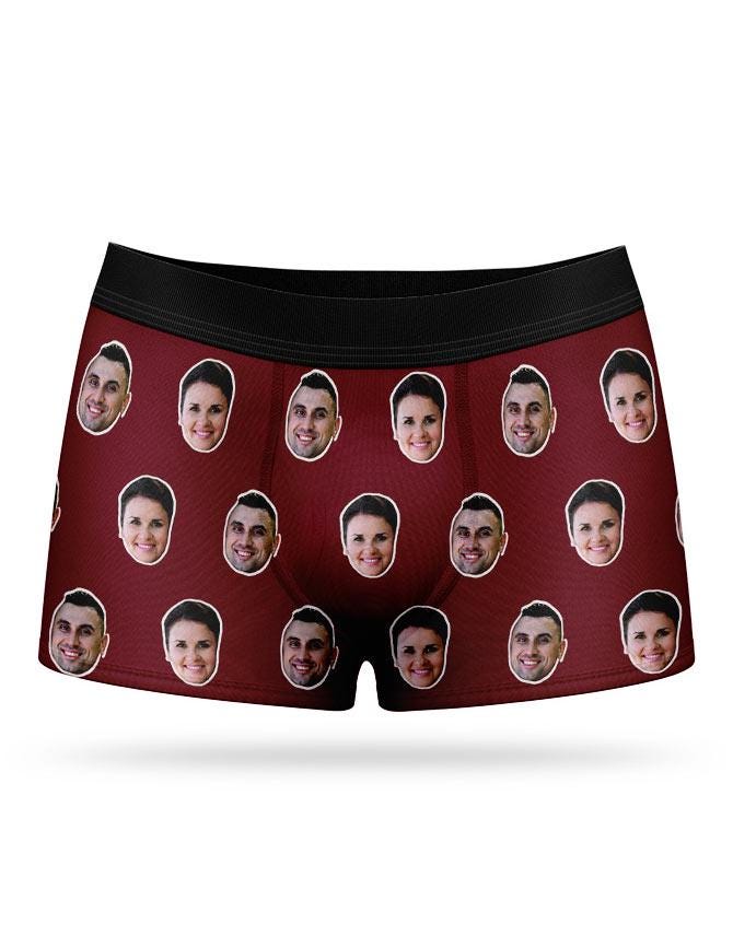Custom Printed Face Boxers