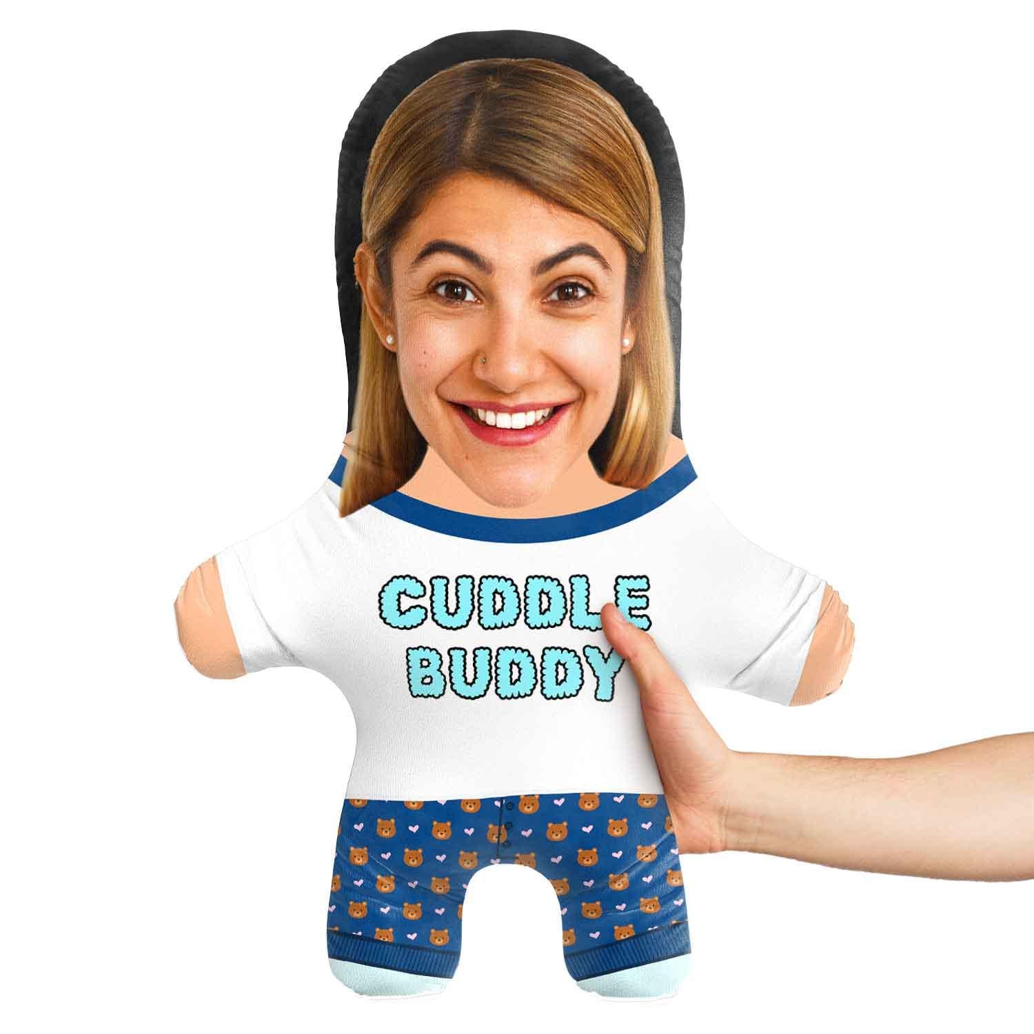 Cuddle Buddy Face Pillow Personalised Teddy Bear