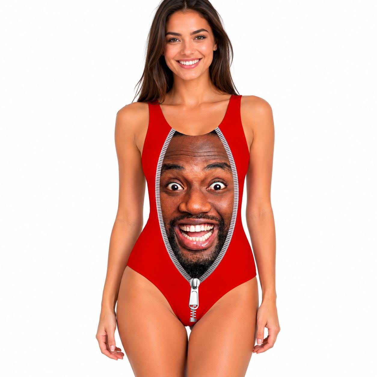 Zip Up Personalised Swimsuit