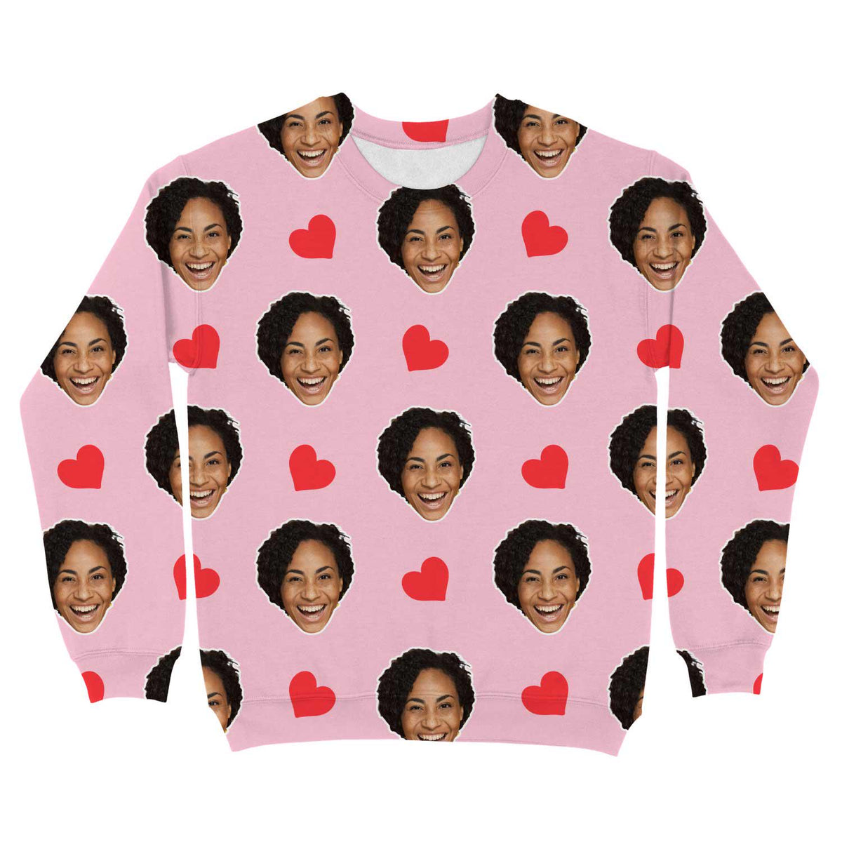 Red Hearts Personalised Sweatshirt