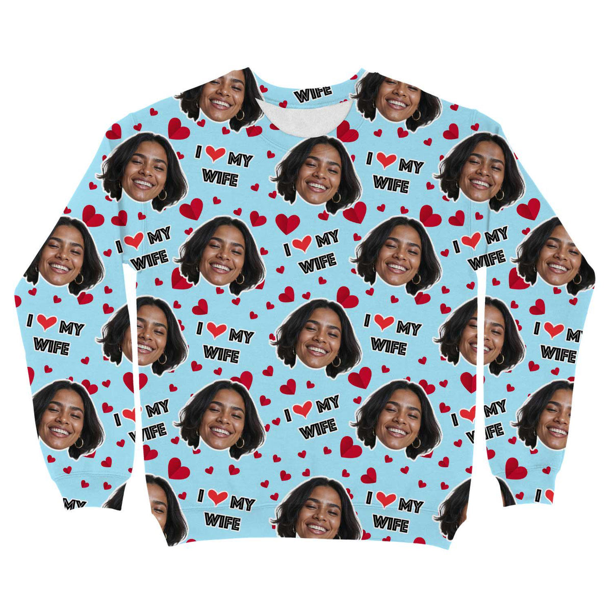 I Love My Wife Personalised Sweatshirt