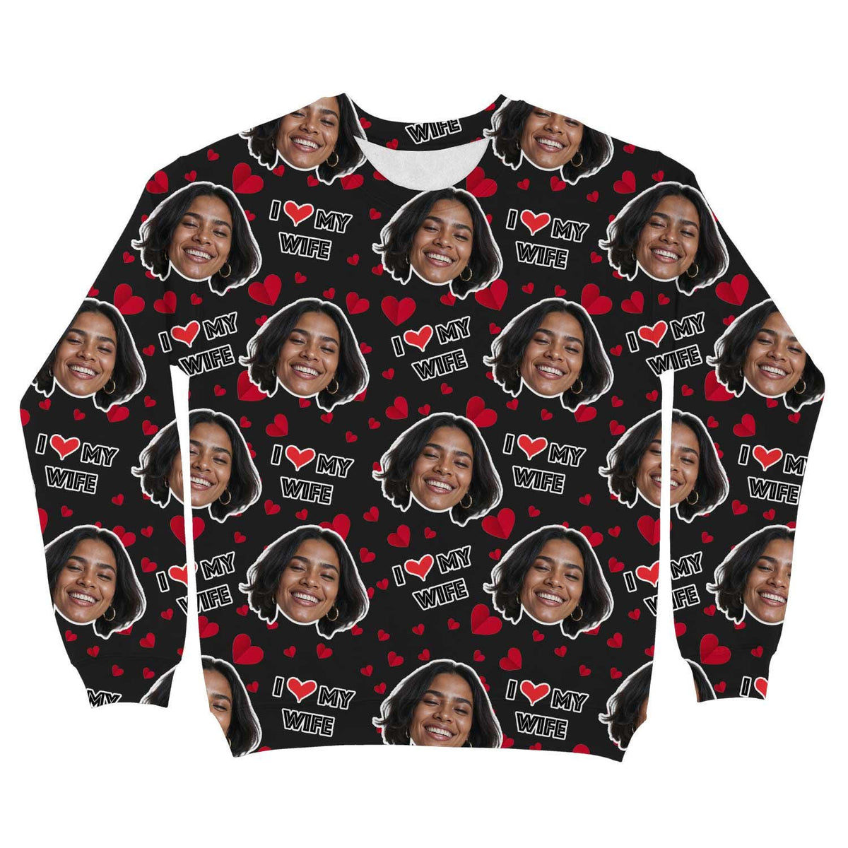 I Love My Wife Personalised Sweatshirt