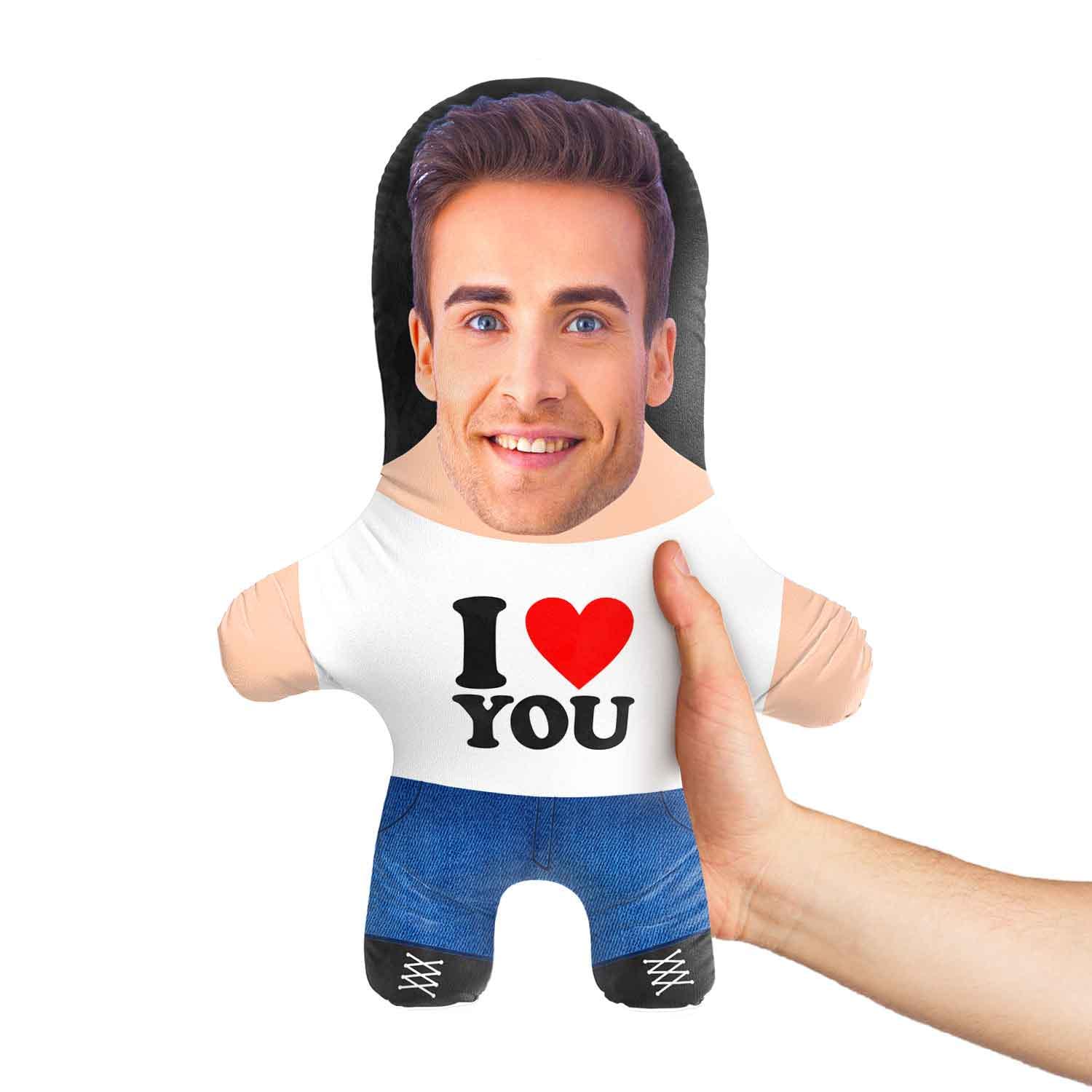 I Heart You Personalised Dog Toy | Custom Photo Dog Toy | Funny Squeaky Dog Toy