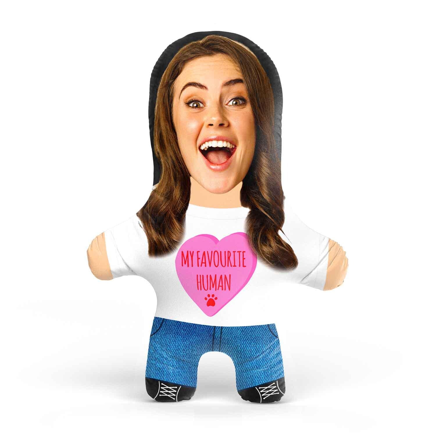 My Favourite Human Personalised Dog Toy | Custom Photo Dog Toy | Funny Squeaky Dog Toy
