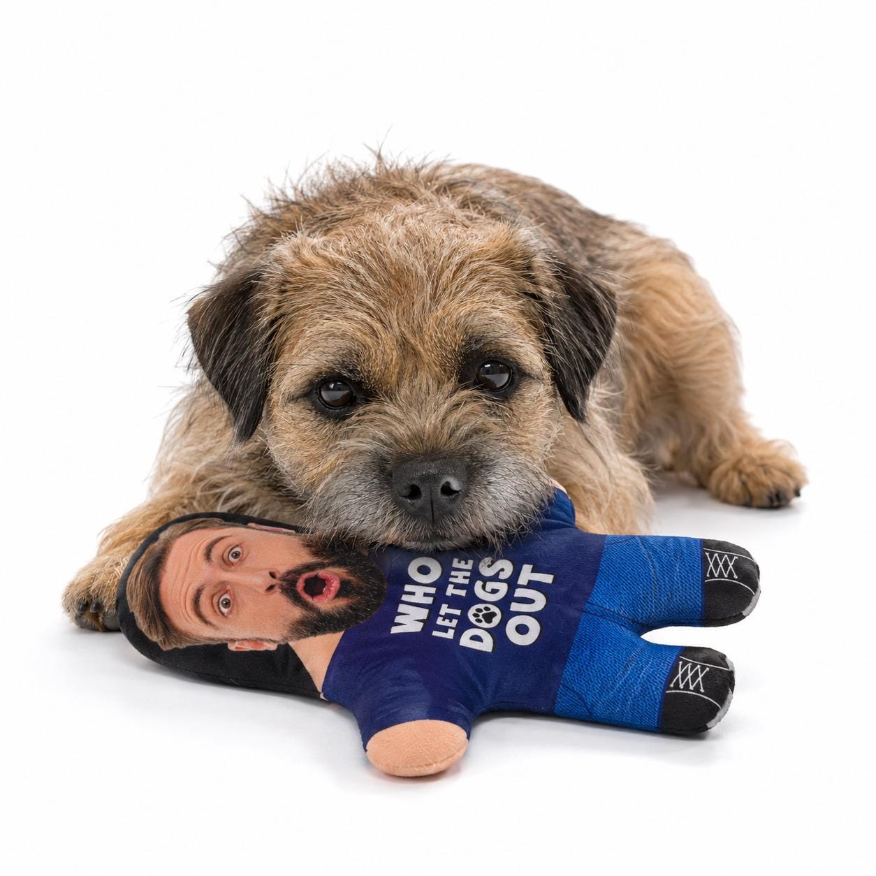 Who Let The Dogs Out Personalised Dog Toy | Custom Photo Dog Toy | Funny Squeaky Dog Toy