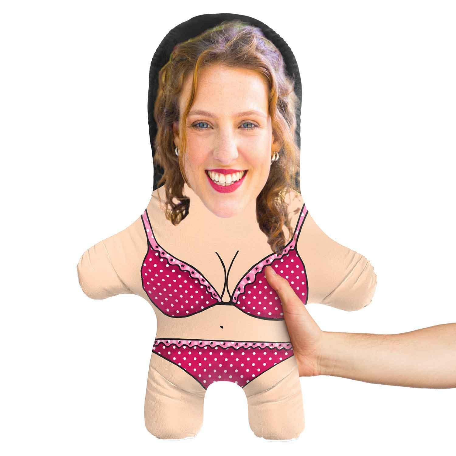 Bikini Babe Face Pillow Personalised Teddy Bear