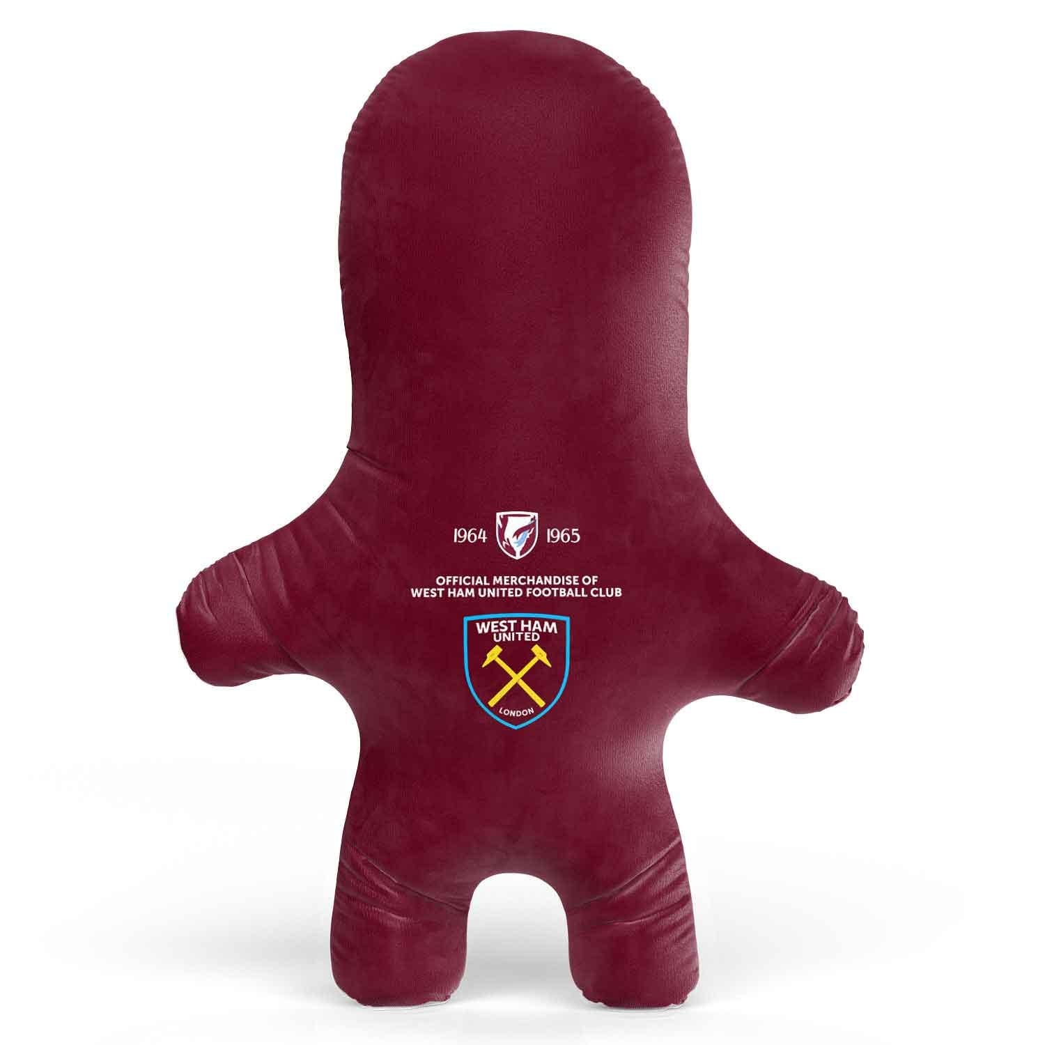 West Ham Face Pillow Personalised Teddy Bear