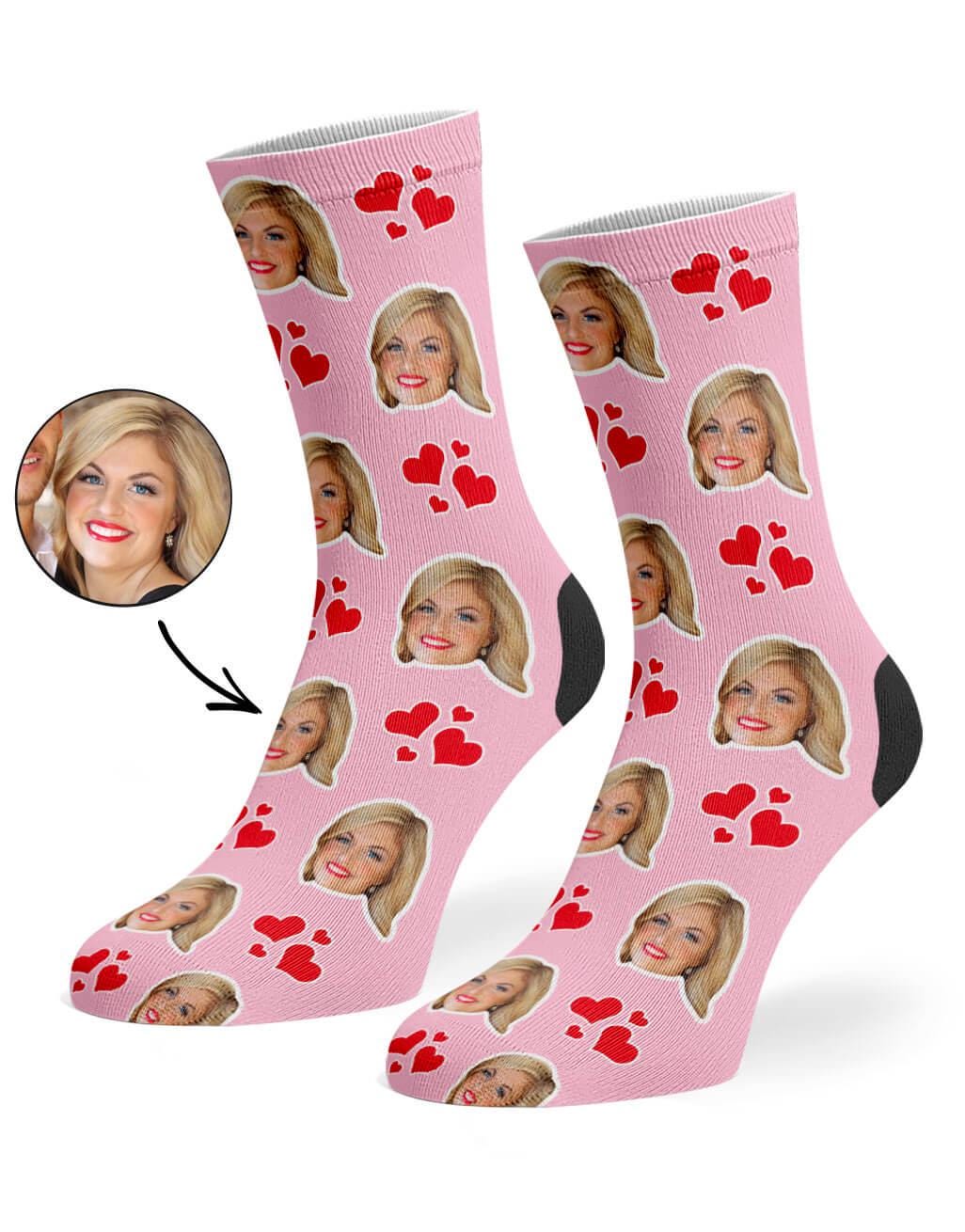Full of Love Face Socks