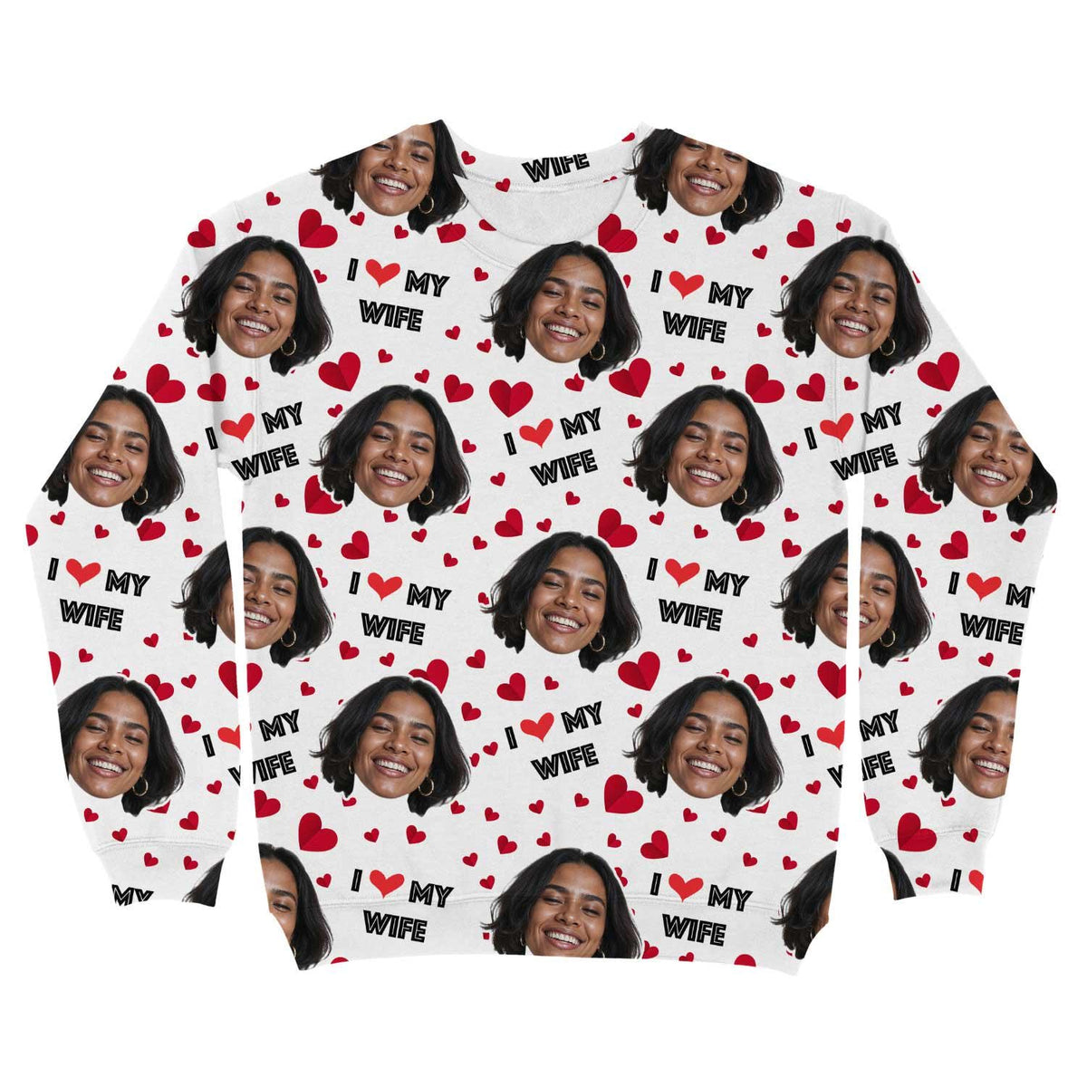 I Love My Wife Personalised Sweatshirt