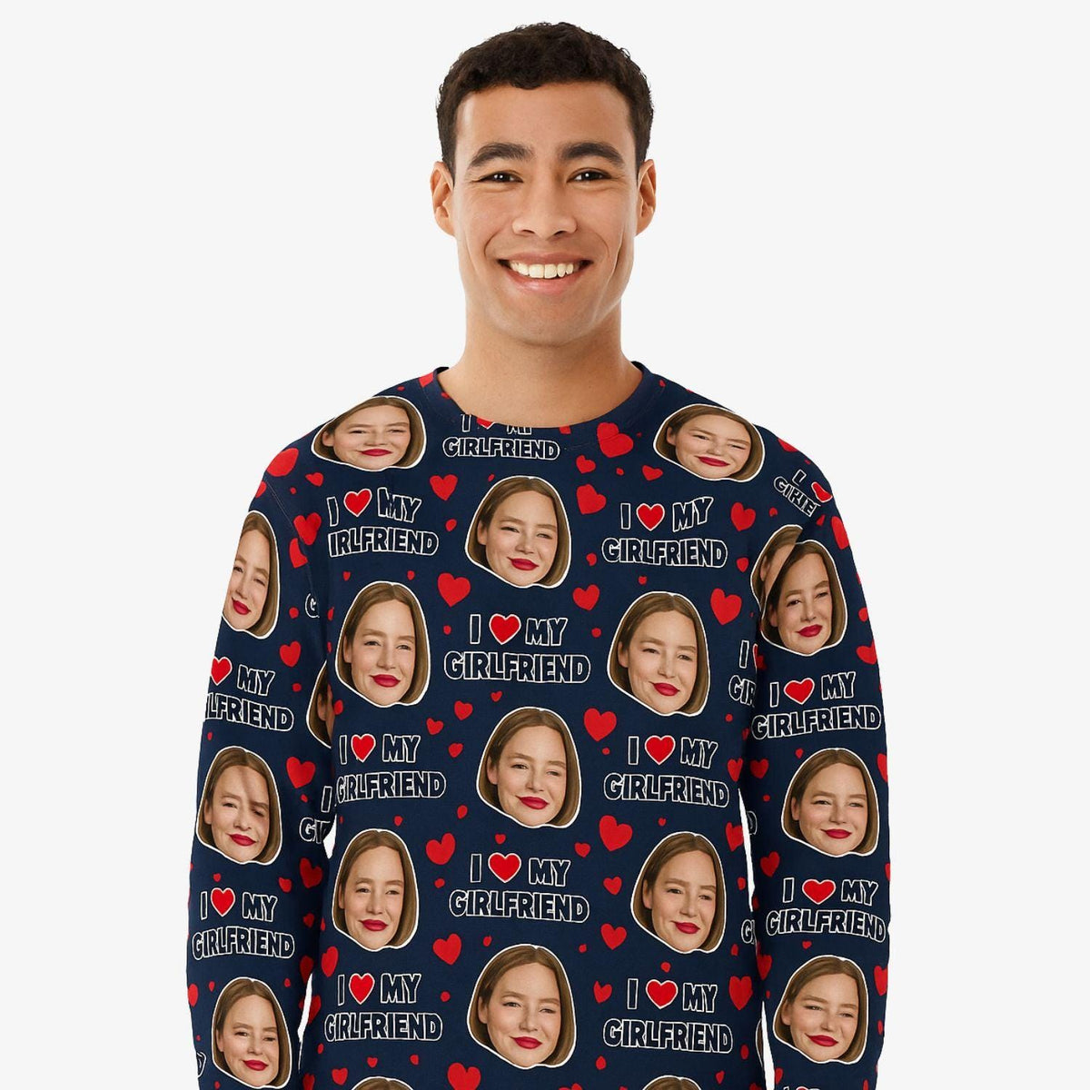 I Love My Girlfriend Personalised Sweatshirt