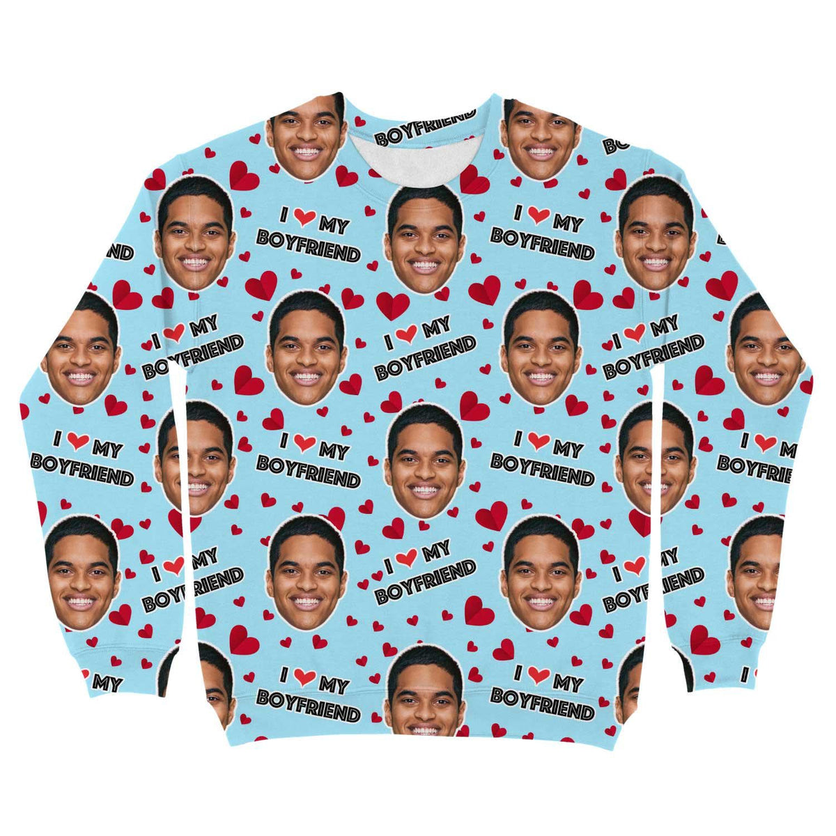 I Love My Boyfriend Personalised Sweatshirt