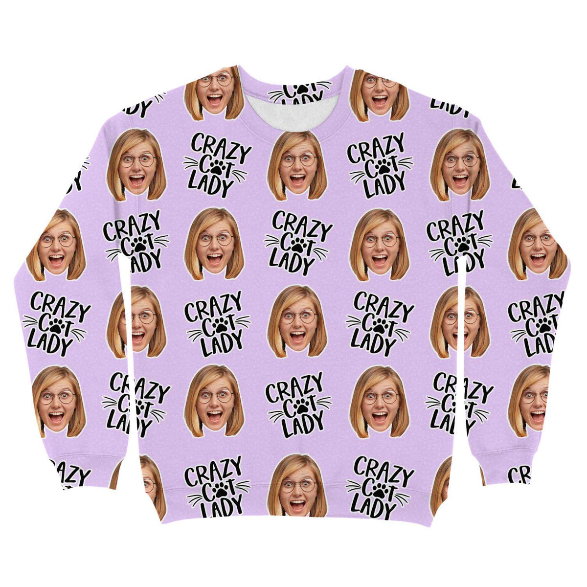 Crazy Cat Lady Personalised Sweatshirt