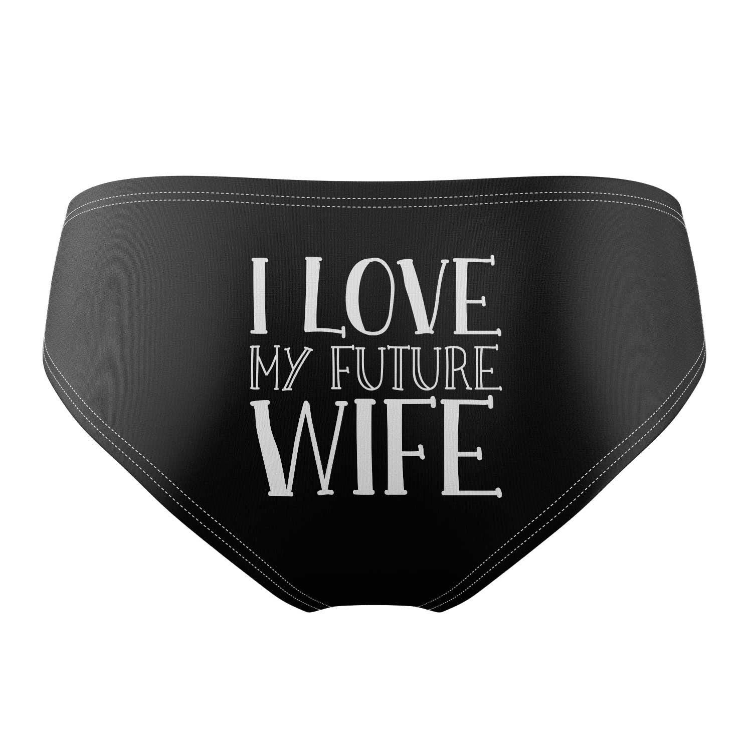 I Love My Future Wife Personalised Face Swim Trunks