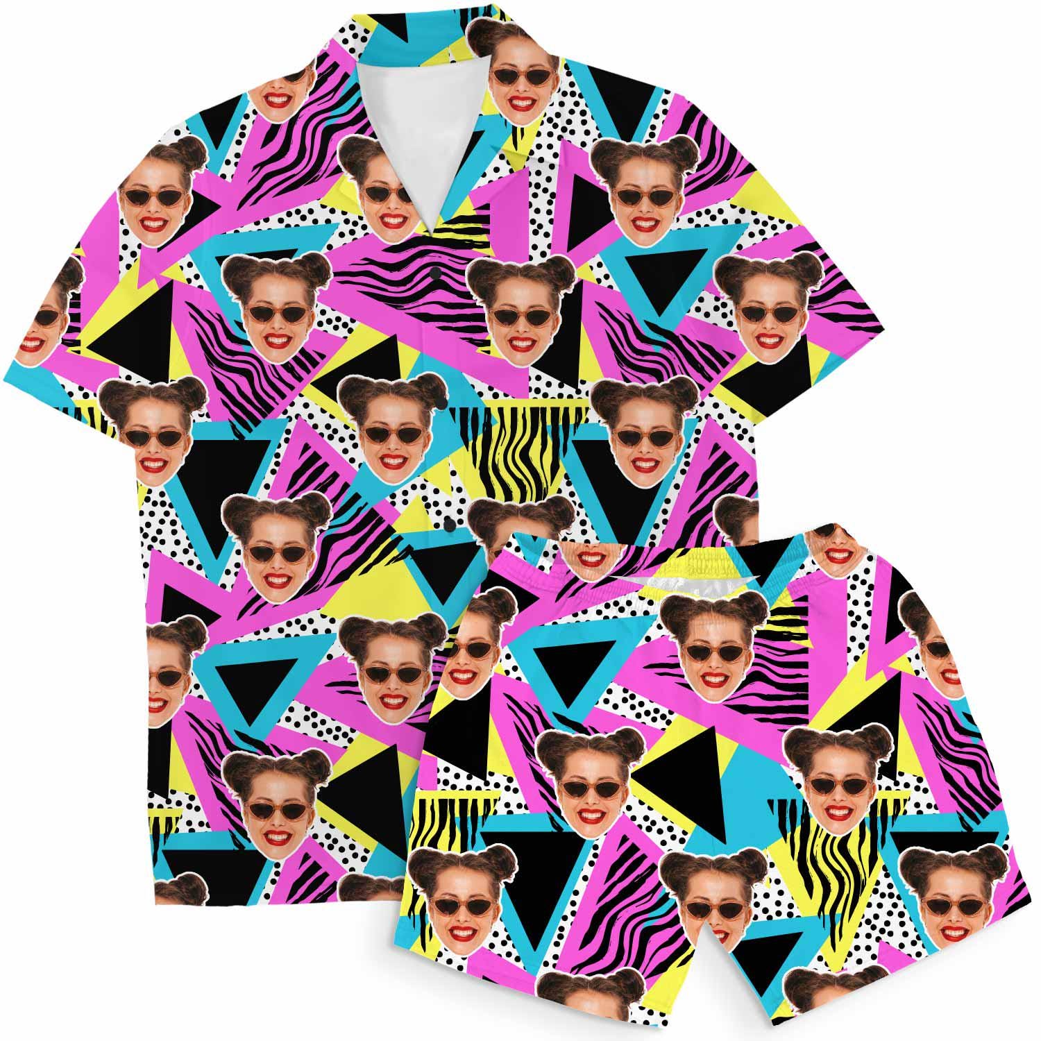 Retro Pattern Custom Hawaiian Shirt
