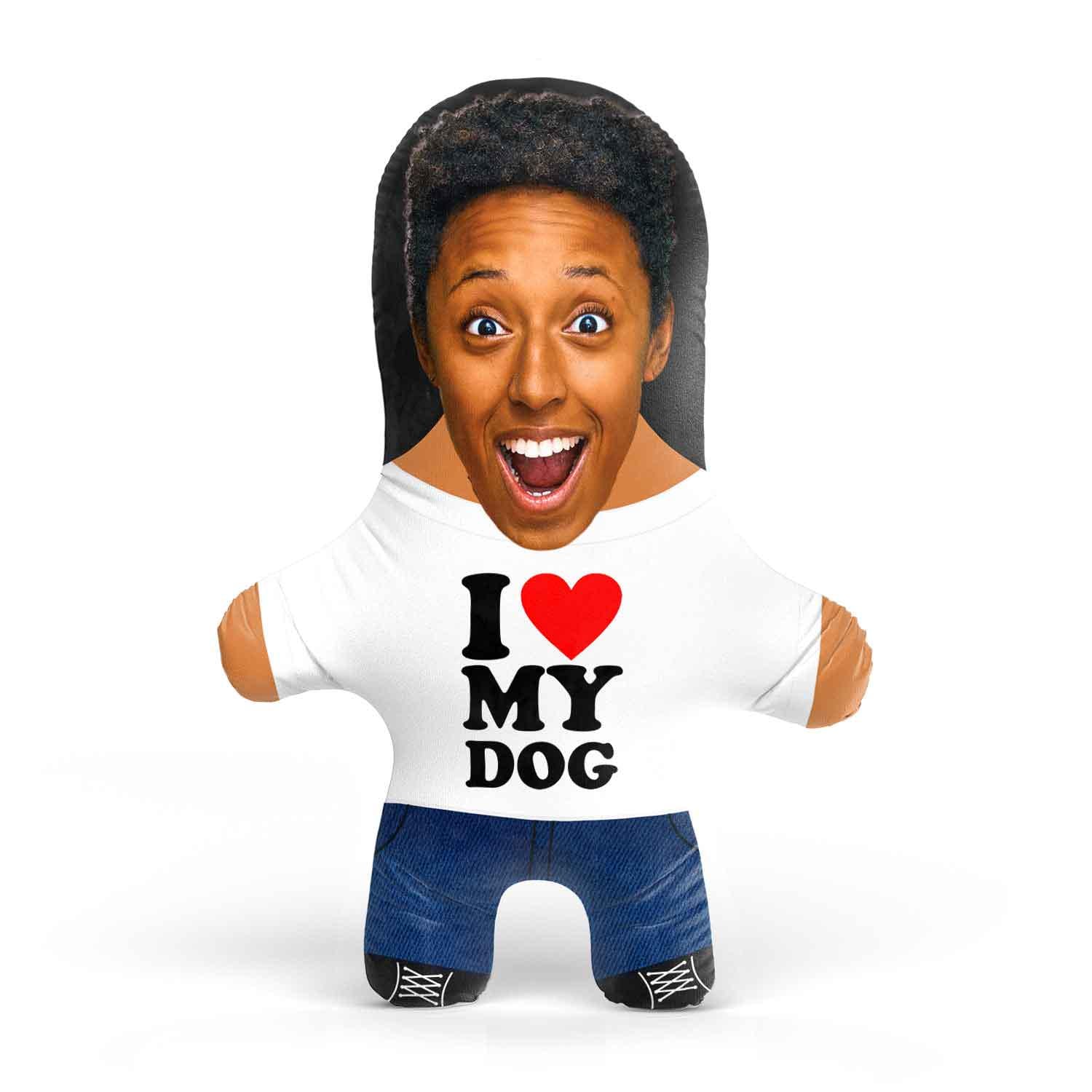 I Heart My Dog Personalised Dog Toy | Custom Photo Dog Toy | Funny Squeaky Dog Toy