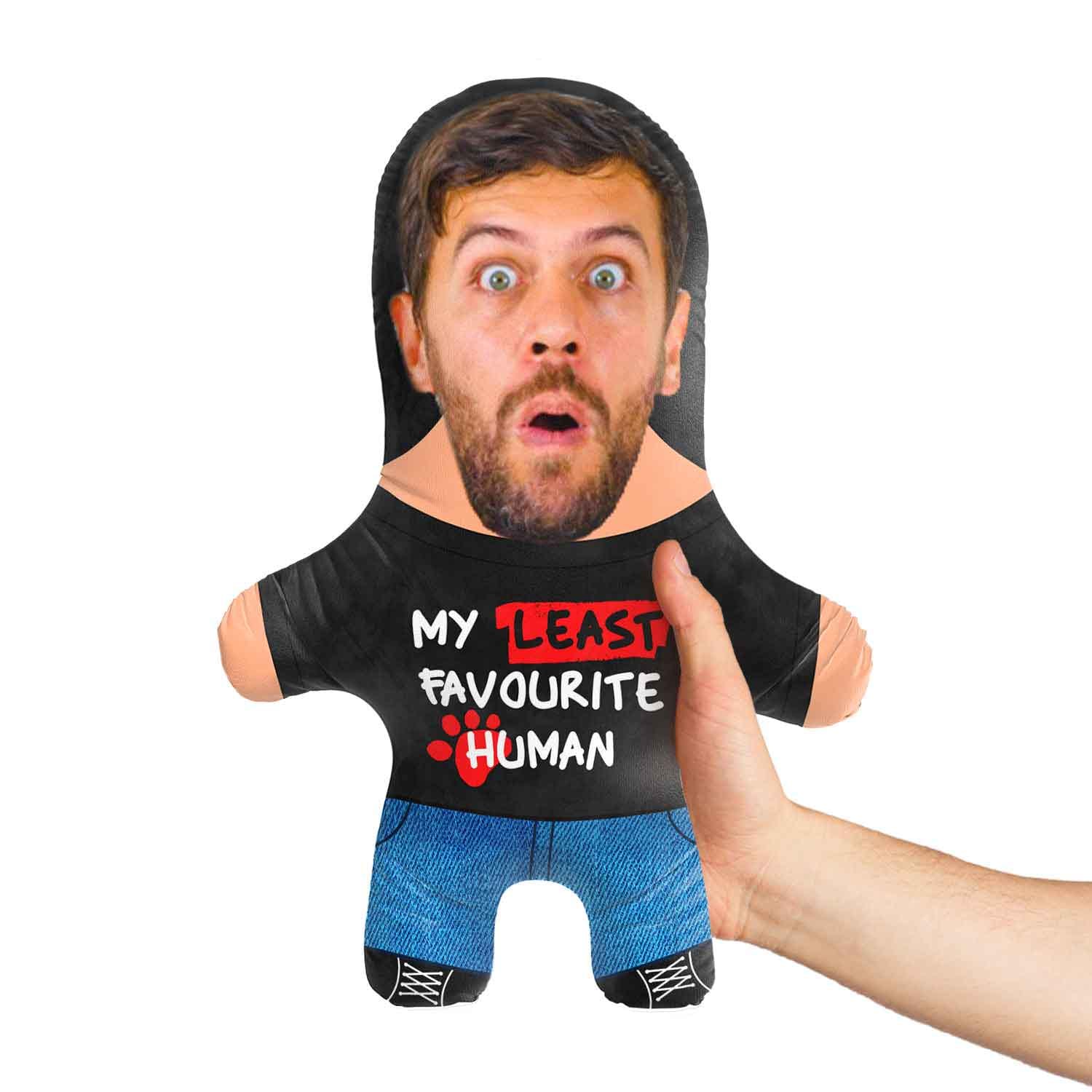 My Least Favourite Human Personalised Dog Toy | Custom Photo Dog Toy | Funny Squeaky Dog Toy
