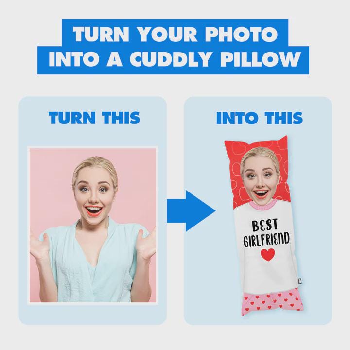 I Love My Wife Custom Body Pillow