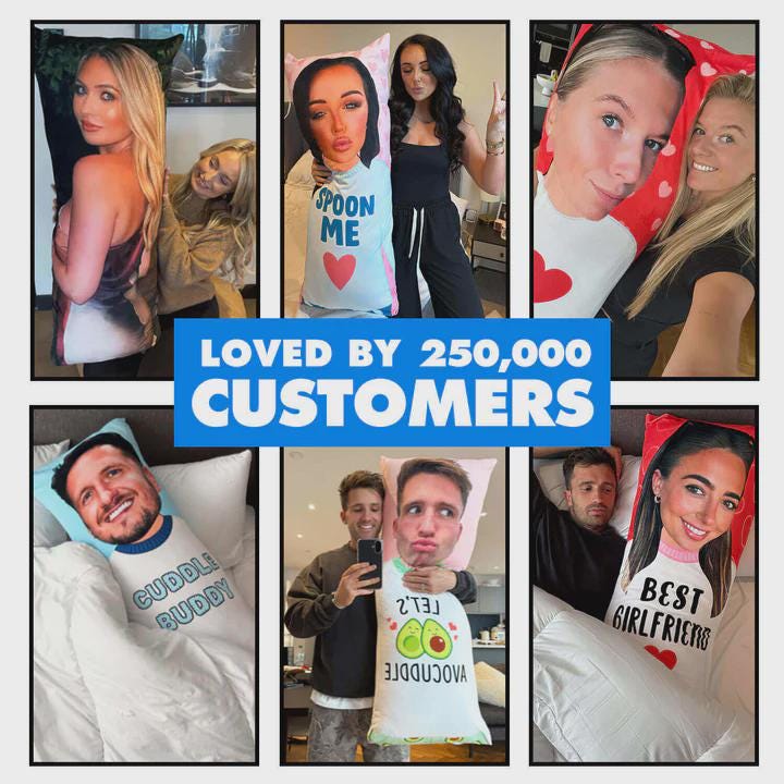 Custom Photo Body Pillow – Personalised Boyfriend Gift (115cm)
