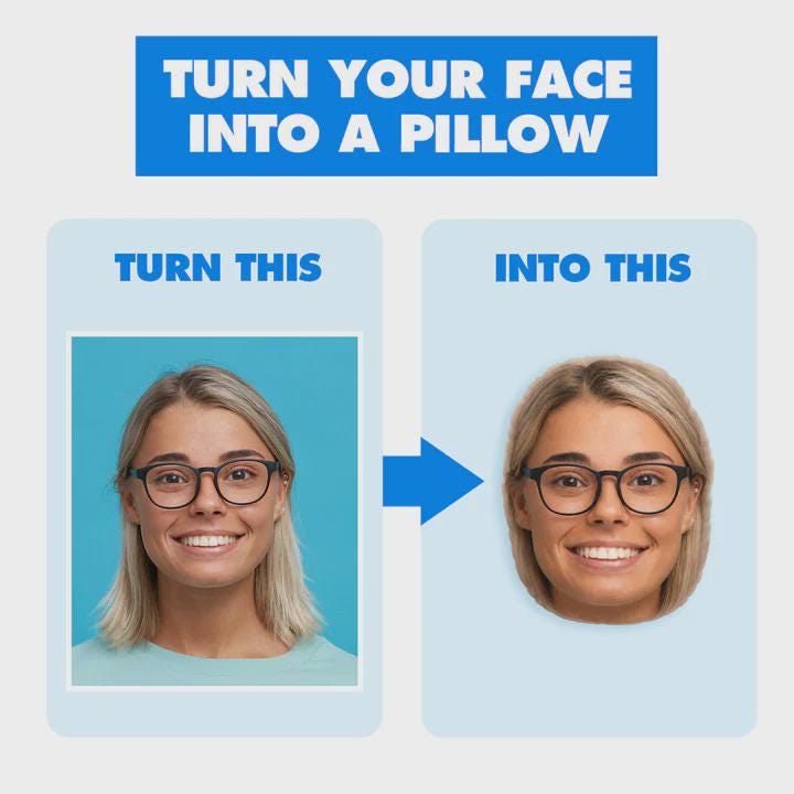 Personalised Face Cushion