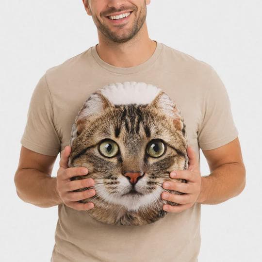 Custom Cat Pillow | Personalised Cat Photo Cushion | Cat Lover Gift