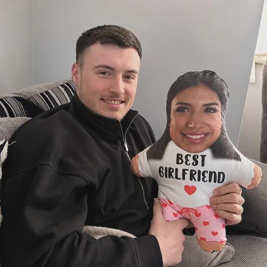 Best Girlfriend Face Pillow Personalised Teddy Bear