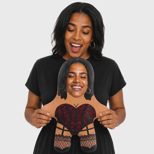 Stockings Face Pillow Personalised Teddy Bear