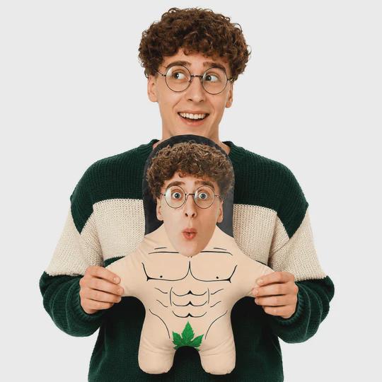 Naturist Face Pillow Personalised Teddy Bear