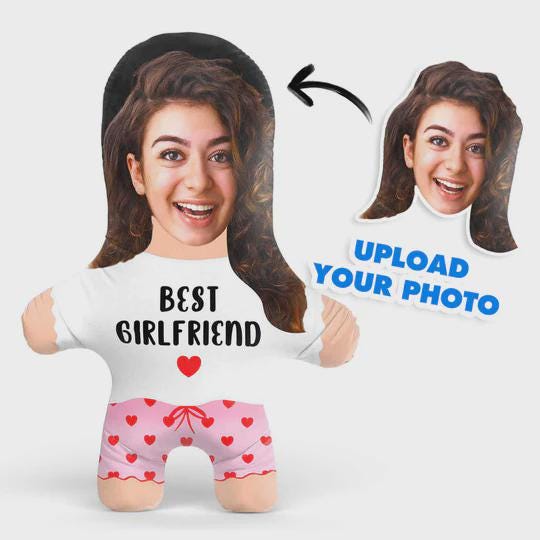 Best Girlfriend Face Pillow Personalised Teddy Bear