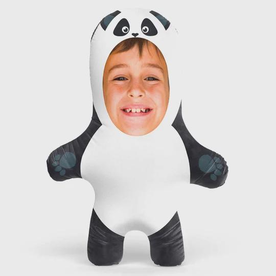 Personalised Panda Teddy Bear | Custom Photo Panda Pillow | Panda Lover Gift