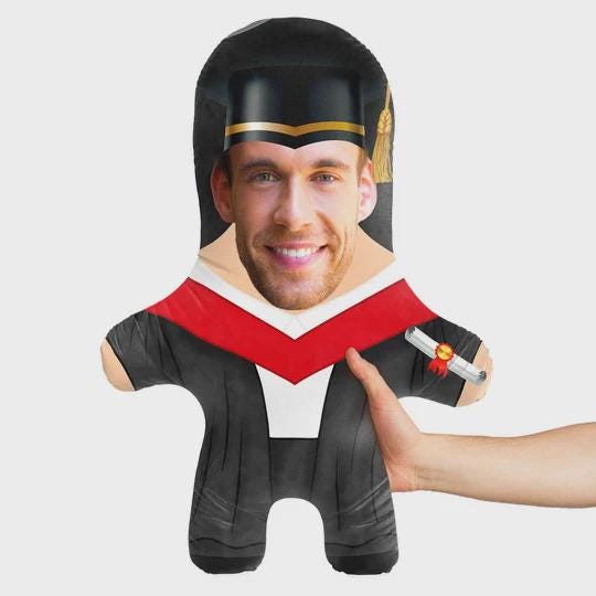 Personalised Graduation Teddy Bear | Custom Graduation Photo Pillow | Class of 2026 Graduate Gift