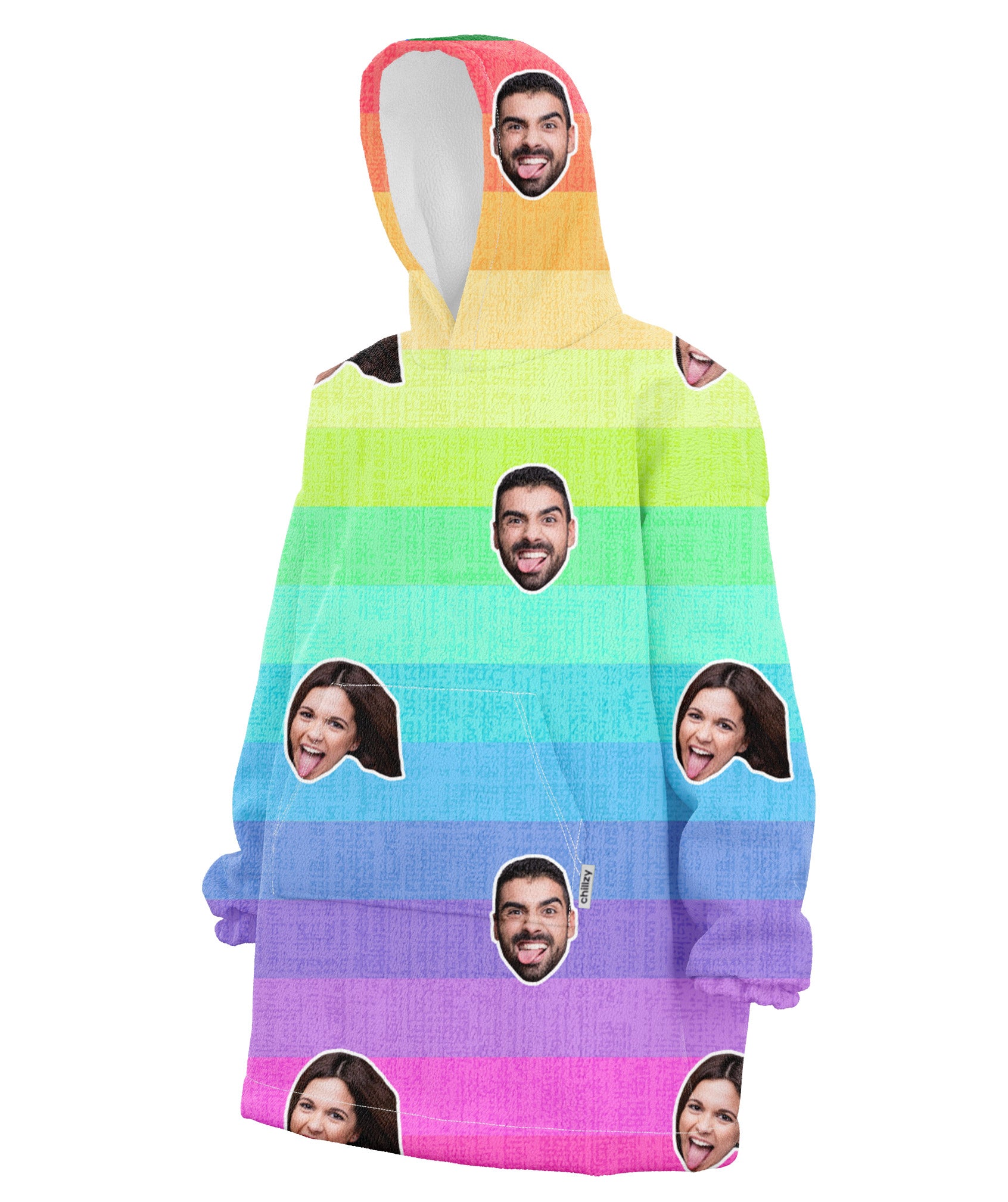 Rainbow Chillzy Hoodie Blanket