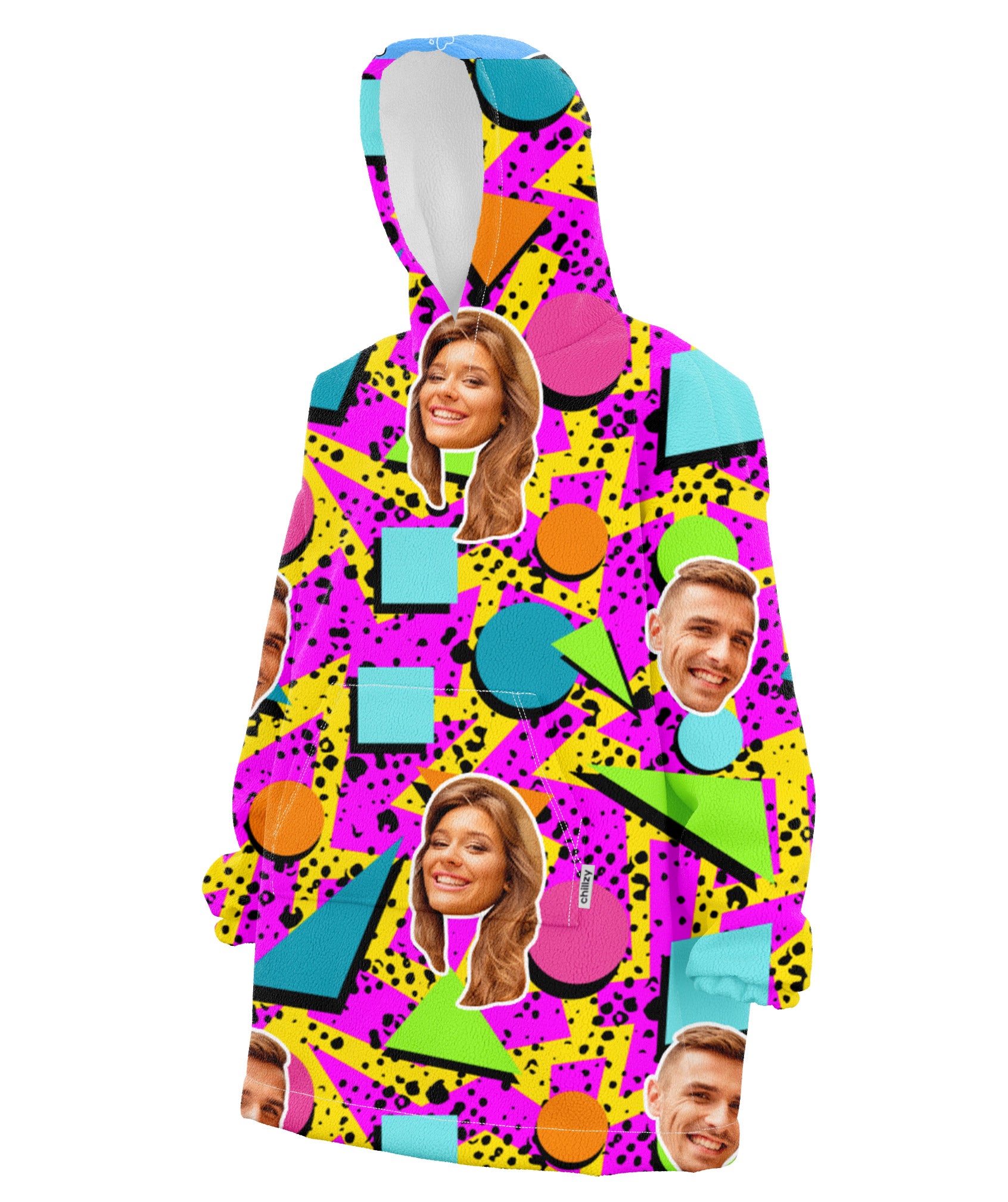 Retro Face Chillzy Hoodie Blanket